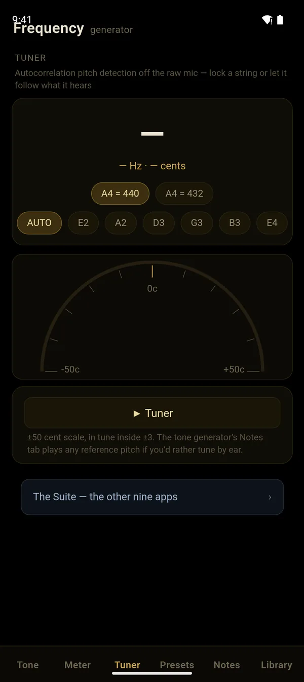 Frequency — Tuner